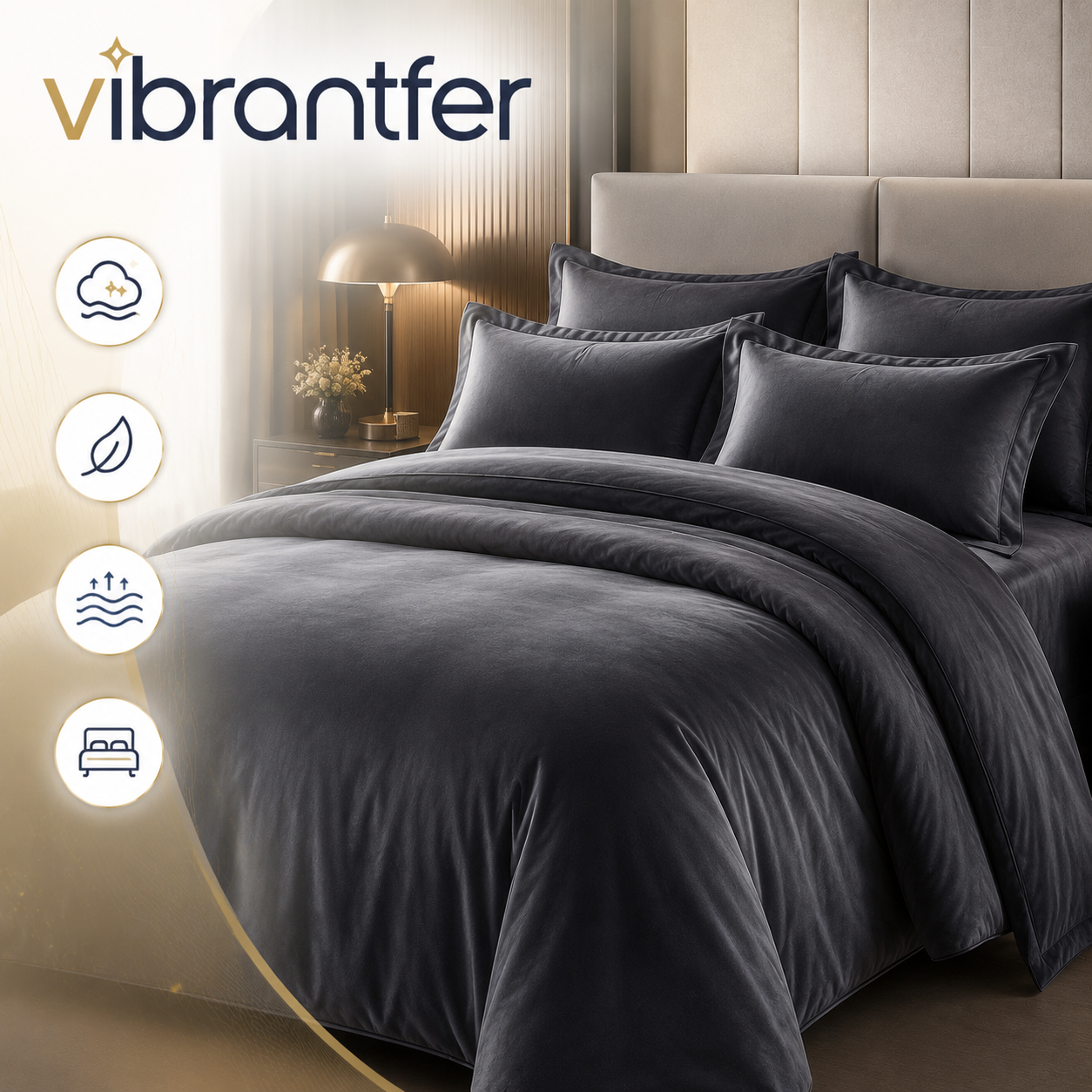 𝐕𝐢𝐛𝐫𝐚𝐧𝐭𝐟𝐞𝐫™ 𝐑𝐨𝐲𝐚𝐥𝐂𝐥𝐨𝐮𝐝 𝐄𝐥𝐲𝐬𝐢𝐚𝐧 𝐕𝐞𝐥𝐯𝐞𝐭 𝐓𝐨𝐮𝐜𝐡 𝐁𝐞𝐝𝐝𝐢𝐧𝐠 𝐒𝐞𝐭