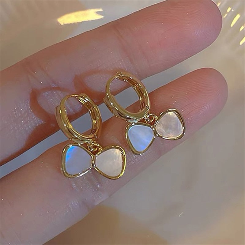 2025 Korean New Simple Temperament Circle Pearl Earrings Fashion Small Versatile Earrings  Jewelry